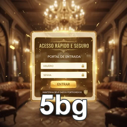 Interface de login rápido e seguro do 5bg para serviços VIP.