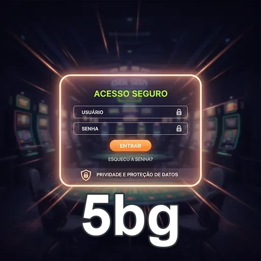 Tela de login do aplicativo 5bg com acesso seguro.