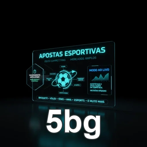 Tela da plataforma 5bg com informações de apostas esportivas.