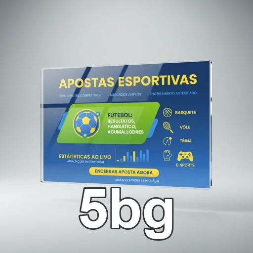 Interface do site 5bg para apostas esportivas ao vivo.