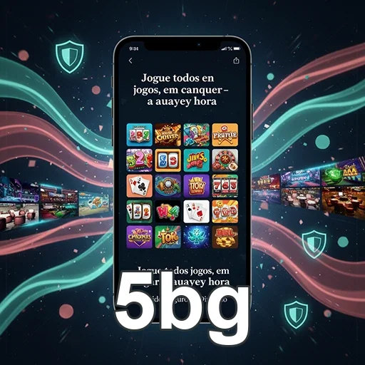 Tela do celular mostrando jogos disponíveis no 5bg.