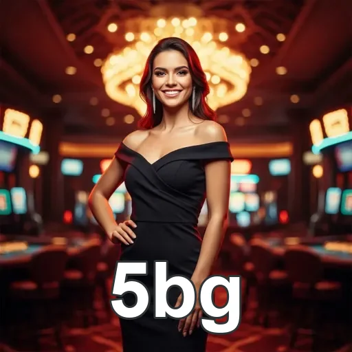 Mulher sorridente em ambiente de cassino da 5bg.