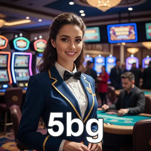 Atendente VIP em cassino da plataforma 5bg com jogos diversos.