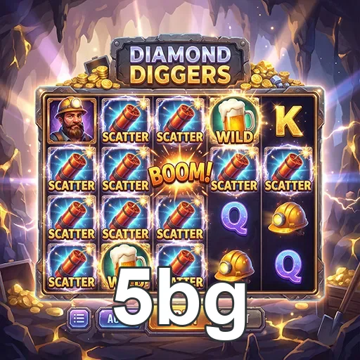 Tela do jogo Diamond Diggers do aplicativo 5bg.
