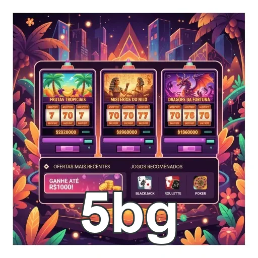 Slots populares do 5bg com diferentes jackpots e temáticas.