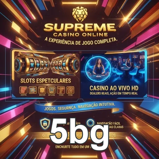 5bg apresenta o cassino online com slots e dealers ao vivo.