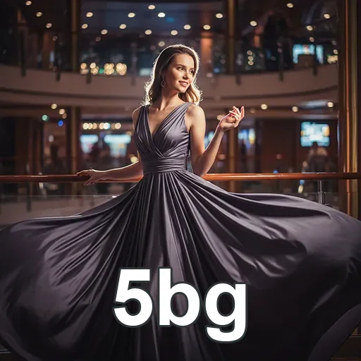 Usuária do 5bg com vestido elegante em ambiente de cassino.