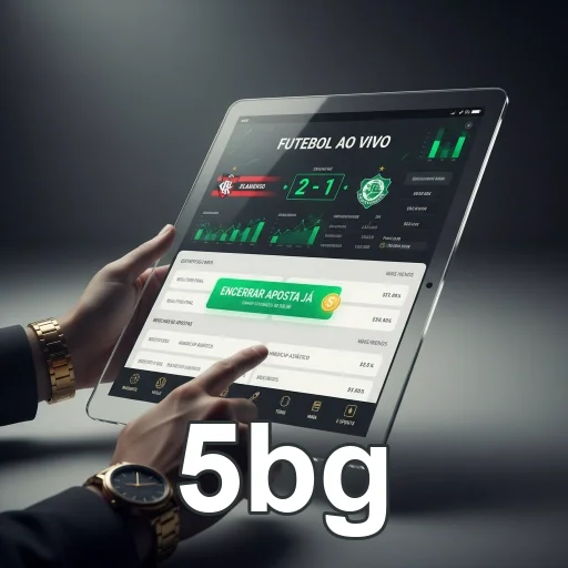 Jogador utiliza tablet para apostar em futebol ao vivo no 5bg.