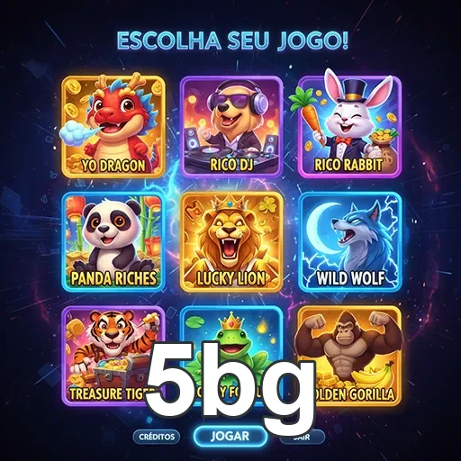 Interface da plataforma 5bg com jogos VIP disponíveis.